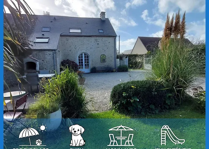Le So Sweet, Maison Avec Jardin Clos, Terrasse Amenage, Jeux Et Jouets, Baby Foot, Flipper, Table De Ping Pong, A 1Km De La Plage D\' Omaha Beach Et Pres Port En Bessin